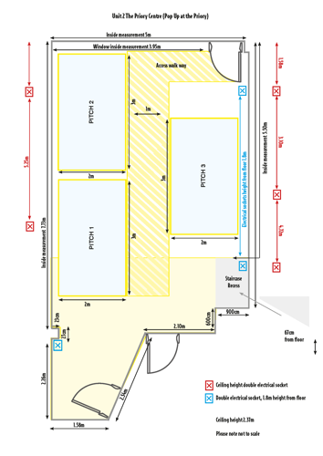 Floor plan of Unit 12 - The Priory Centre