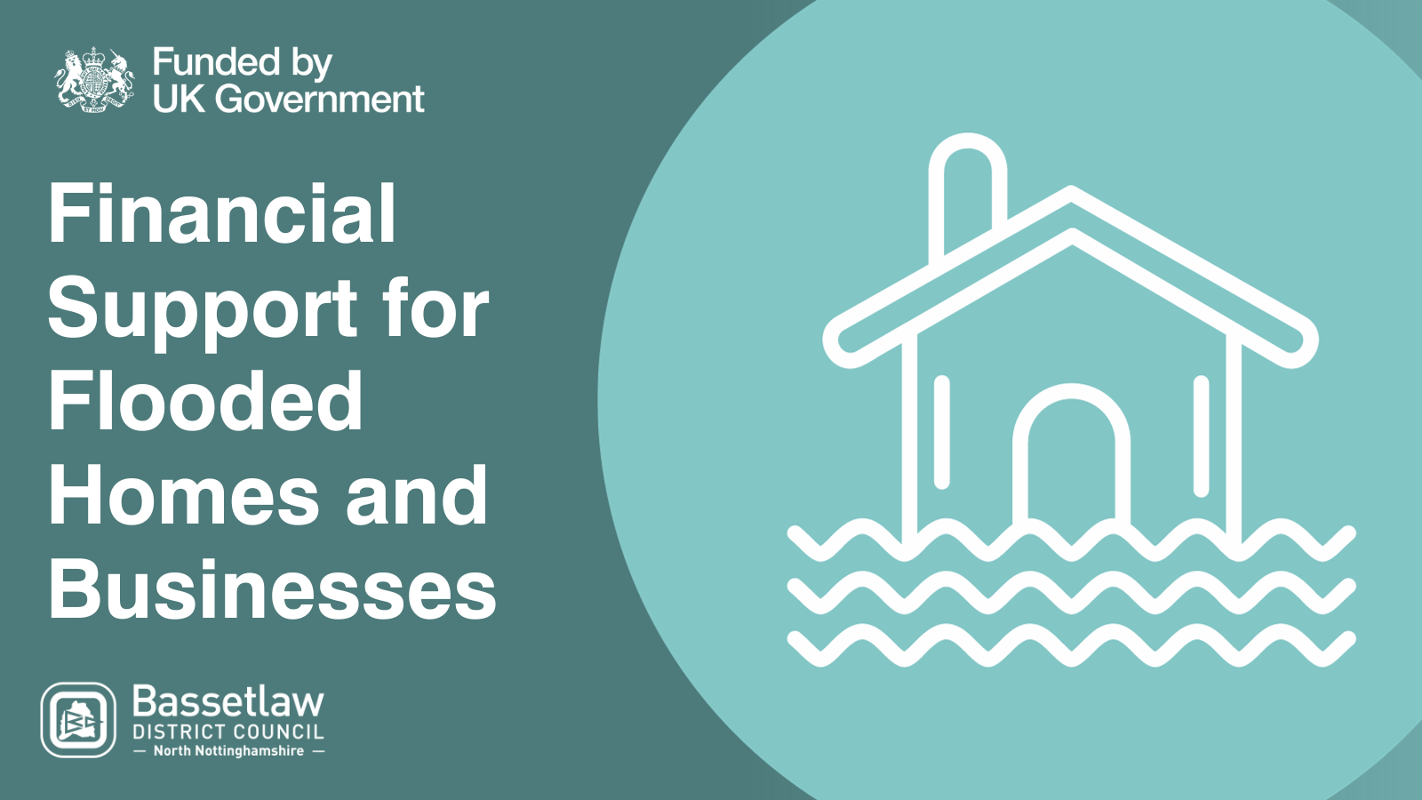 Flood funding available for homes and businesses