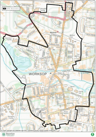 Map of Worksop