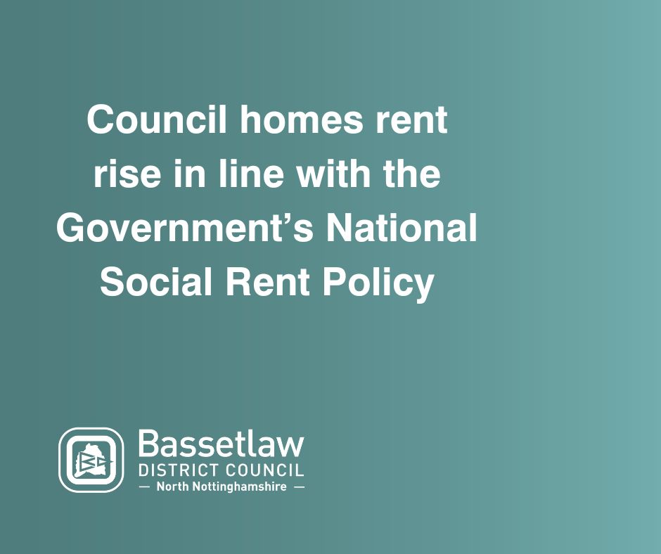 Council homes rent rise in line with the Government’s National Social Rent Policy