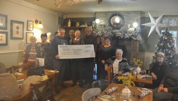 Councillors bring festive cheer to a community club