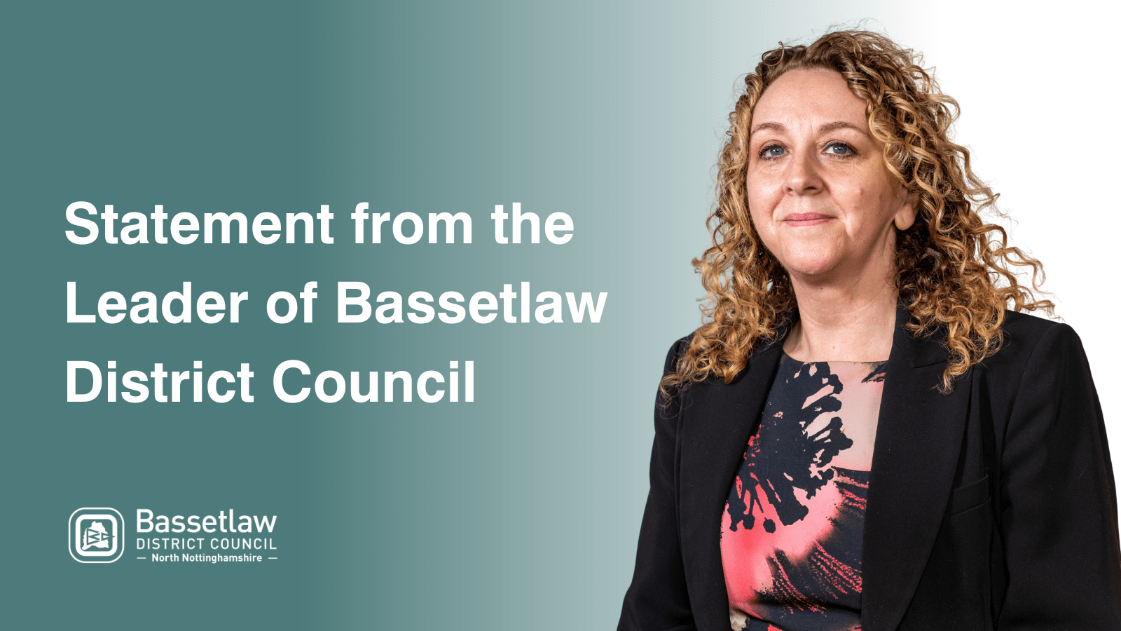 Councillor Julie Leigh, Leader of Bassetlaw District Council.