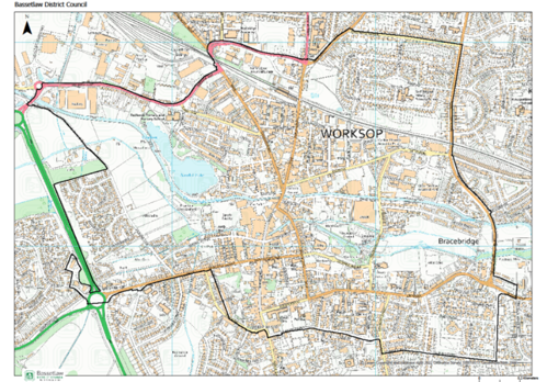 Worksop PSPO Designated Area Map 2025