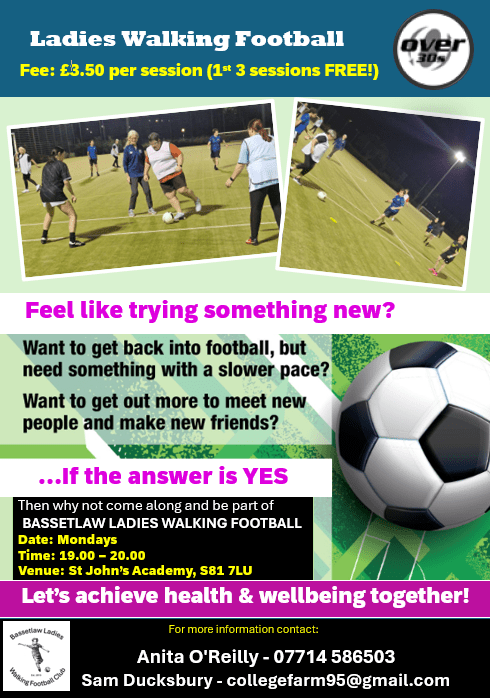 Ladies Walking Football Poster.