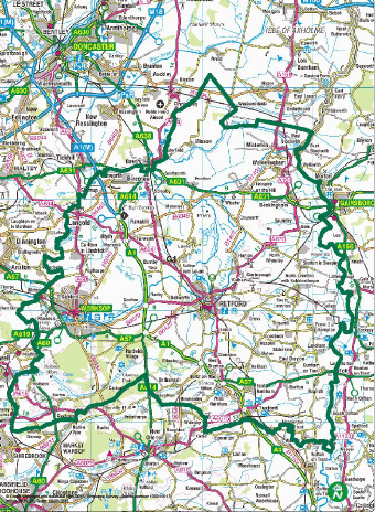Map of Bassetlaw