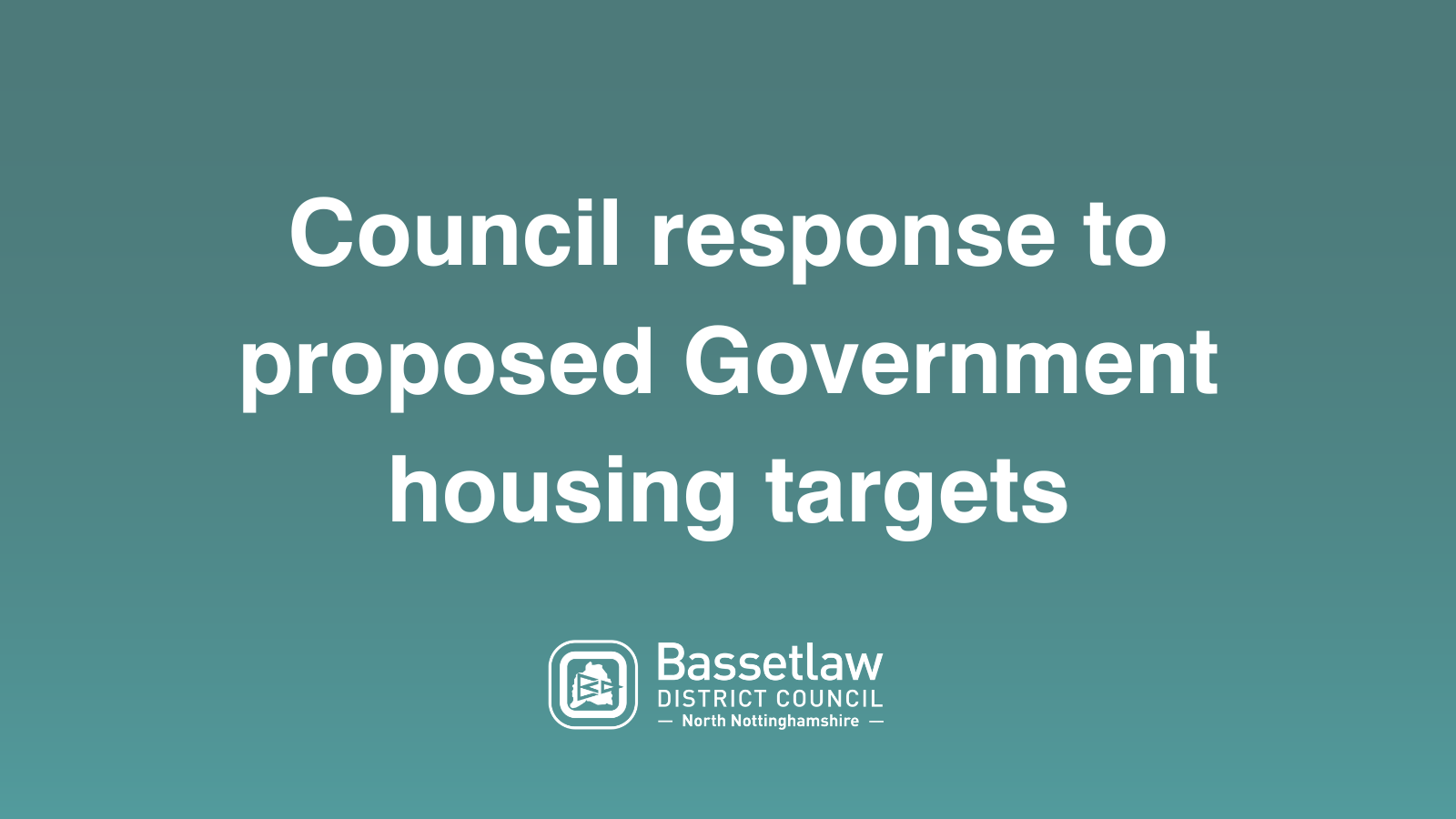 Government housing targets proposal